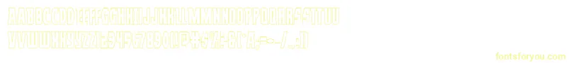 フォントProwlerout – 黄色のフォント