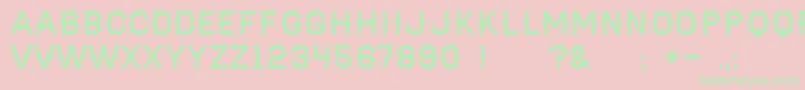 AaHaymaker Font – Green Fonts on Pink Background