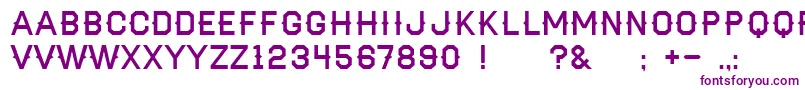 AaHaymaker Font – Purple Fonts on White Background