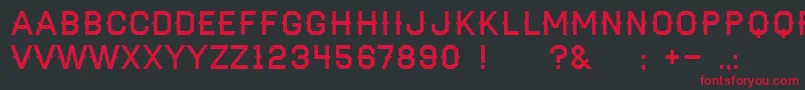 AaHaymaker Font – Red Fonts on Black Background