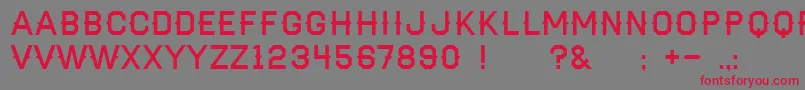 AaHaymaker Font – Red Fonts on Gray Background