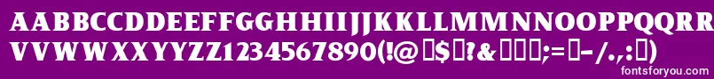 KingofromeFreeForPersonalUseOnly Font – White Fonts on Purple Background