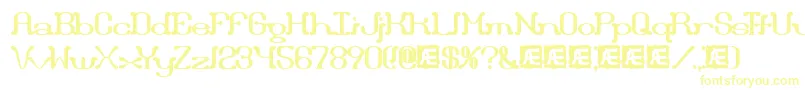 DraggleBrk Font – Yellow Fonts on White Background