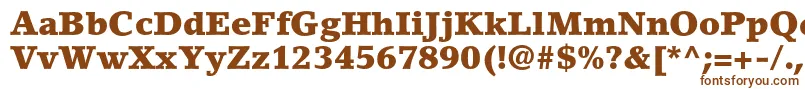LinoletterstdBlack Font – Brown Fonts on White Background
