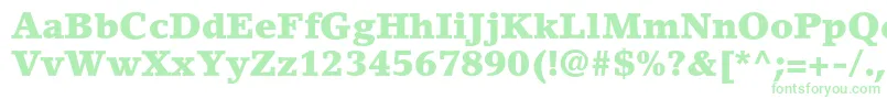 LinoletterstdBlack Font – Green Fonts on White Background