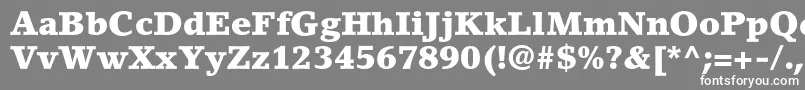 LinoletterstdBlack Font – White Fonts on Gray Background