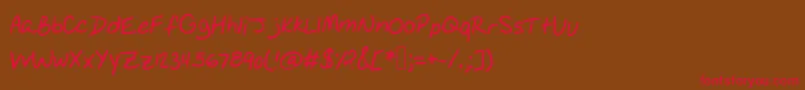 Шрифт Catriona – красные шрифты на коричневом фоне