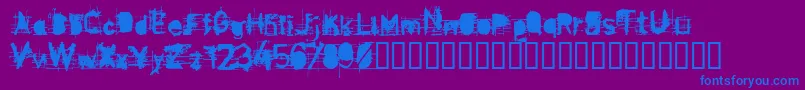 En savoir plus sur la police Disenfra Police Disenfra – polices bleues sur fond violet