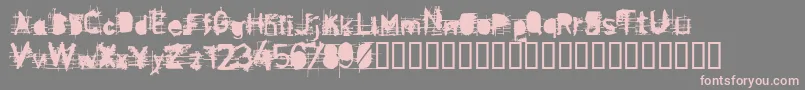 Disenfra Font – Pink Fonts on Gray Background