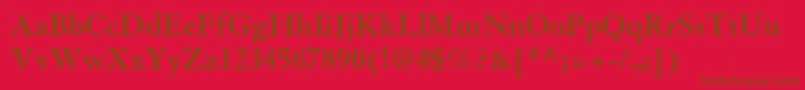GranjonltstdBold Font – Brown Fonts on Red Background