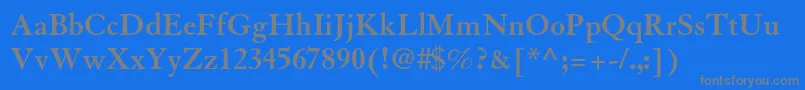 GranjonltstdBold Font – Gray Fonts on Blue Background