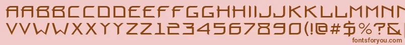 En savoir plus sur la police Prounbctt Police Prounbctt – polices brunes sur fond rose