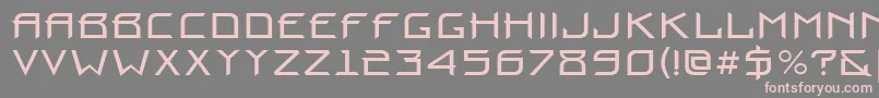 Prounbctt Font – Pink Fonts on Gray Background
