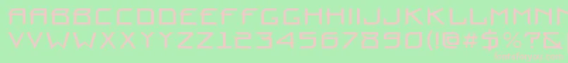 Prounbctt Font – Pink Fonts on Green Background