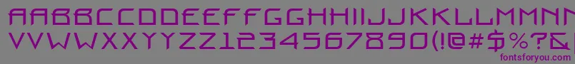Prounbctt Font – Purple Fonts on Gray Background