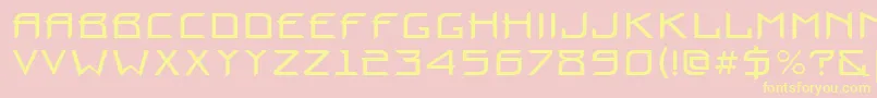fuente Prounbctt – Fuentes Amarillas Sobre Fondo Rosa