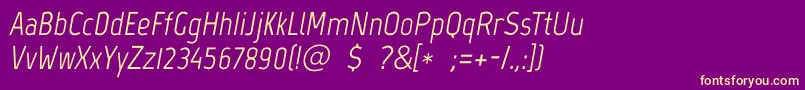 Lisätietoja MarvelItalic-fontista MarvelItalic-fontti – keltaiset fontit violetilla taustalla