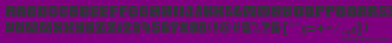 BillmorkRegular-Schriftart – Schwarze Schriften auf violettem Hintergrund