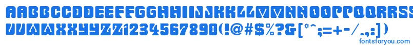 BillmorkRegular Font – Blue Fonts on White Background