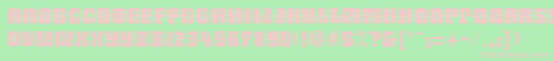 BillmorkRegular Font – Pink Fonts on Green Background