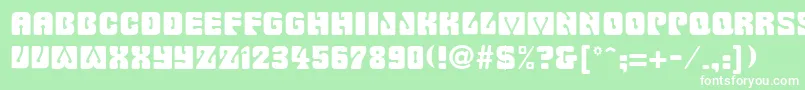 BillmorkRegular Font – White Fonts on Green Background