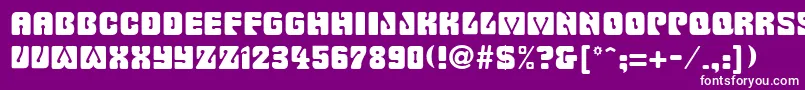 BillmorkRegular Font – White Fonts on Purple Background