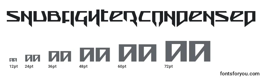 SnubfighterCondensed Font Sizes