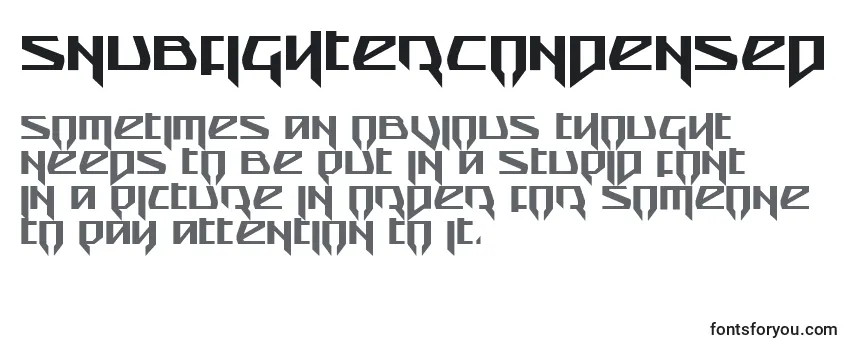 SnubfighterCondensed-fontti