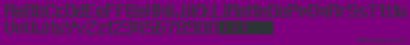Lightdot13x9 Font – Black Fonts on Purple Background
