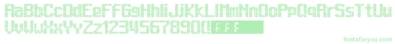 Lightdot13x9 Font – Green Fonts on White Background
