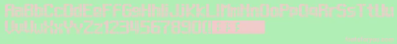 Lightdot13x9 Font – Pink Fonts on Green Background