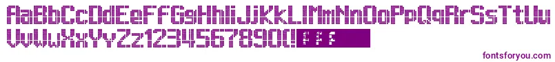 Lightdot13x9 Font – Purple Fonts on White Background