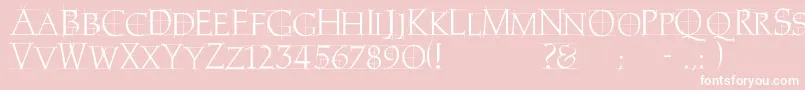 HomeRemedy Font – White Fonts on Pink Background