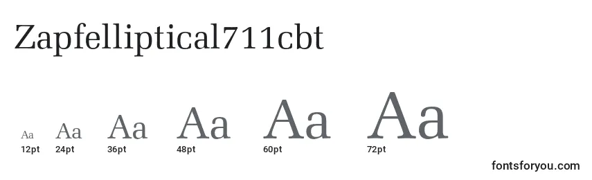 Размеры шрифта Zapfelliptical711cbt