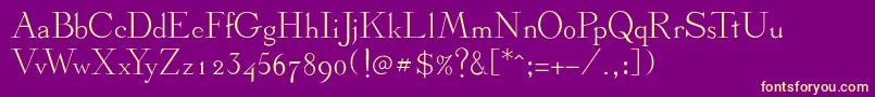 Dickens Font – Yellow Fonts on Purple Background