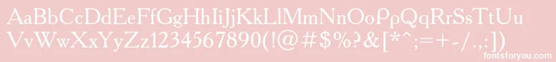 Academyc Font – White Fonts on Pink Background