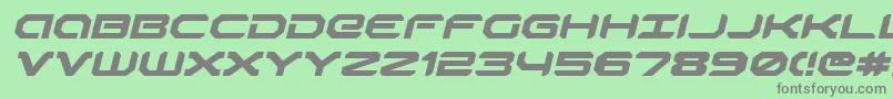 Robotaurei Font – Gray Fonts on Green Background