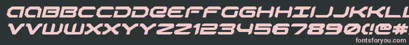 Robotaurei Font – Pink Fonts on Black Background