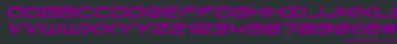 Robotaurei Font – Purple Fonts on Black Background