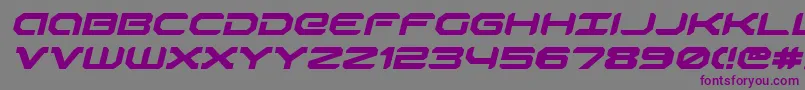 Robotaurei Font – Purple Fonts on Gray Background
