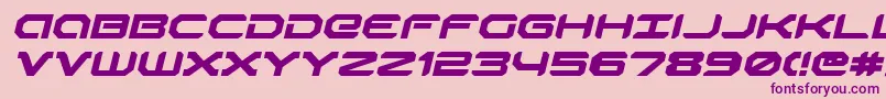 Robotaurei Font – Purple Fonts on Pink Background