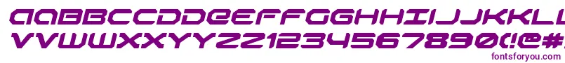 Robotaurei Font – Purple Fonts on White Background
