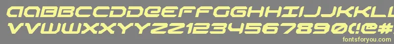 Robotaurei Font – Yellow Fonts on Gray Background