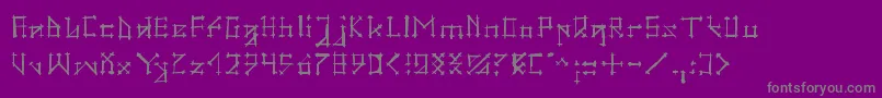 GotikaBrokas Font – Gray Fonts on Purple Background
