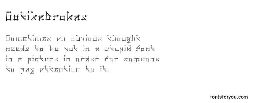 GotikaBrokas Font