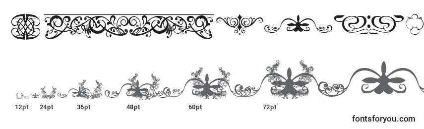 OrnamentsLabelsAndFrames Font Sizes