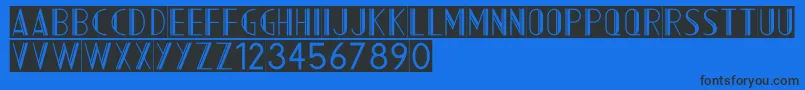 AcmountainInverted Font – Black Fonts on Blue Background