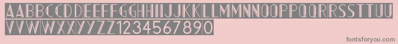 AcmountainInverted Font – Gray Fonts on Pink Background