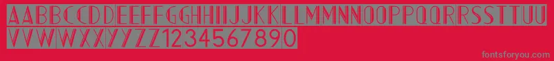 AcmountainInverted Font – Gray Fonts on Red Background