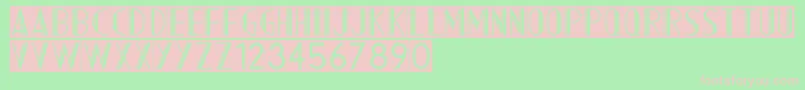 AcmountainInverted Font – Pink Fonts on Green Background
